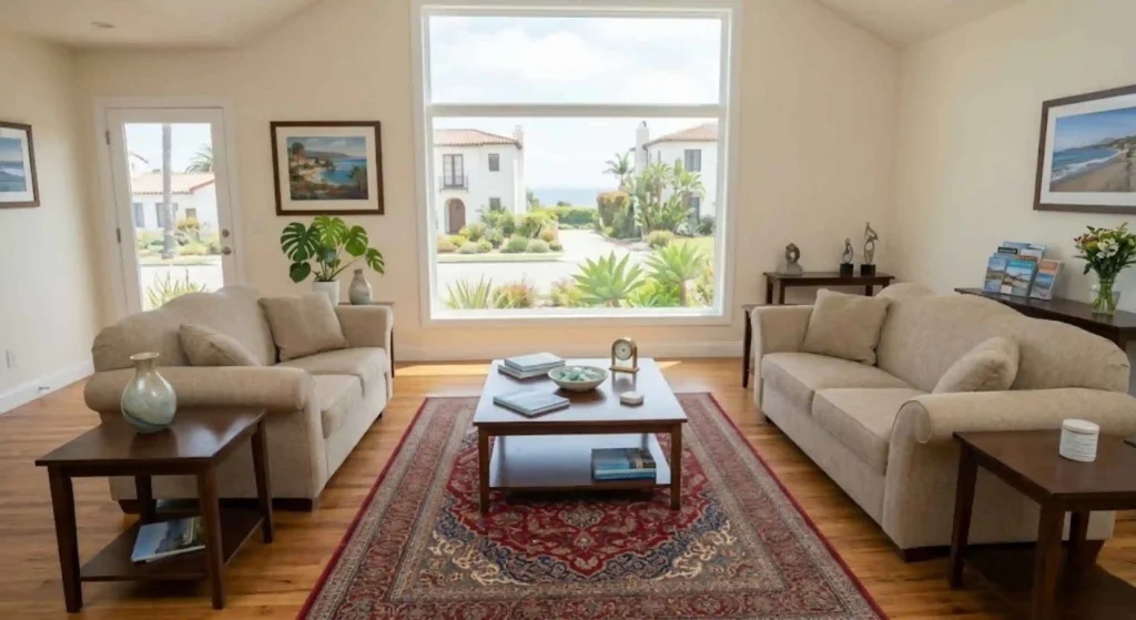 clean and organized Santa Barbara home interior