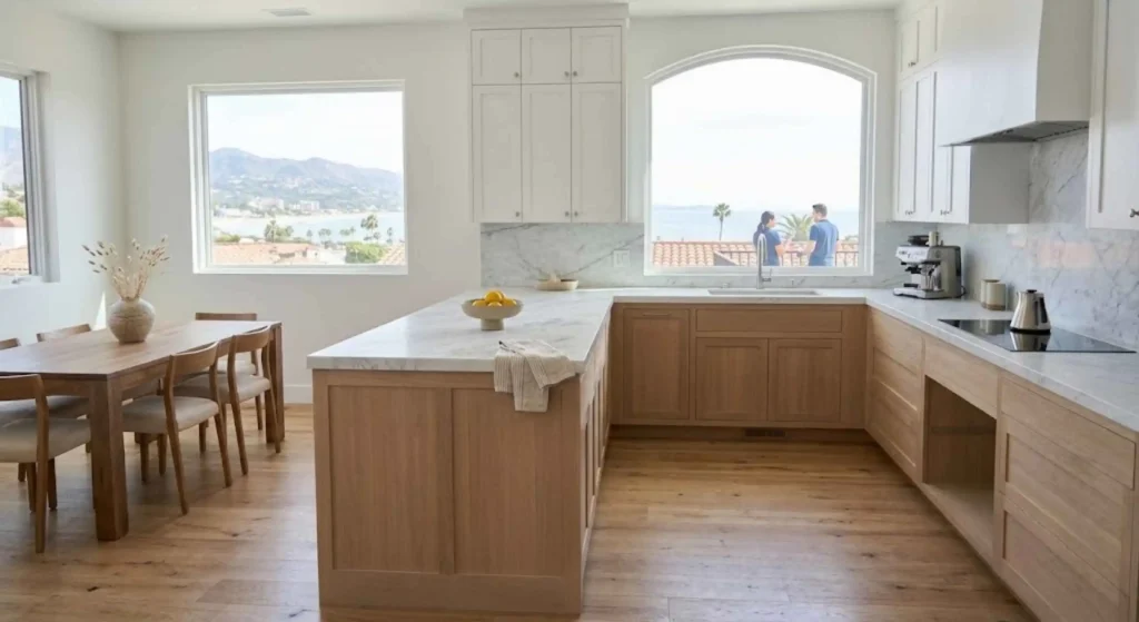 Finished post-remodel cleaning leaving Santa Barbara home move-in ready